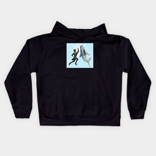 Abe Lincoln vs RoboShark Kids Hoodie